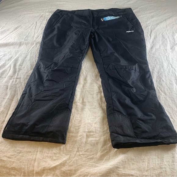 SkiGear Women's‎ Insulated Snow Pants, Black 4x Tall 33” Inseam NWT - Picture 1 of 15